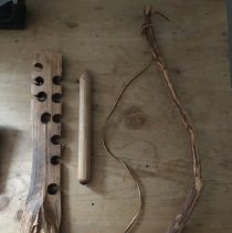 Re-Created Wooden Tools of Native Americans